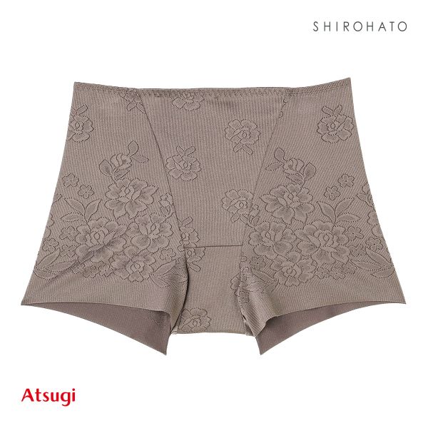 アツギ ATSUGI SLATTY スラッティ 花柄ジャガード ヘムショーツ お腹おさえ 1分丈 単品