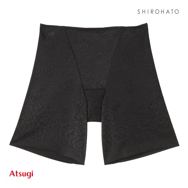アツギ ATSUGI SLATTY スラッティ 花柄ジャガード ヘムショーツ 3分丈 お腹おさえ 単品