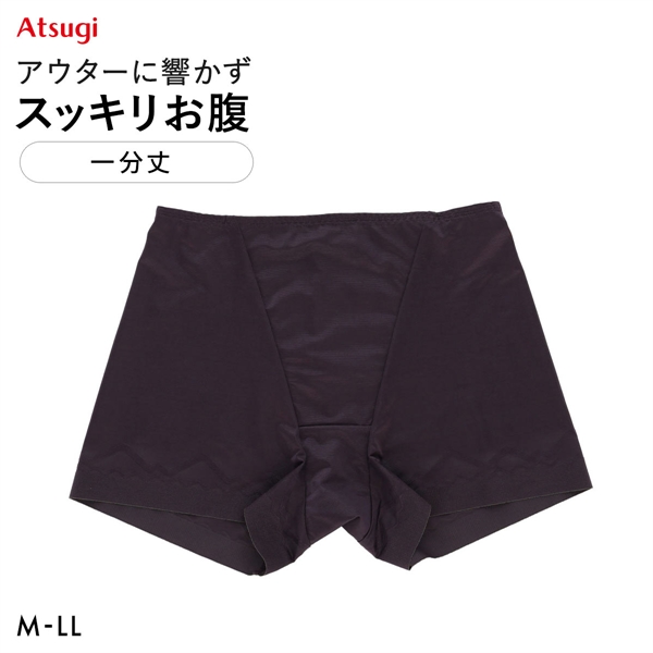 アツギ スラッティ 一分丈 お腹押さえ 足口フラット 大きいサイズ ATSUGI