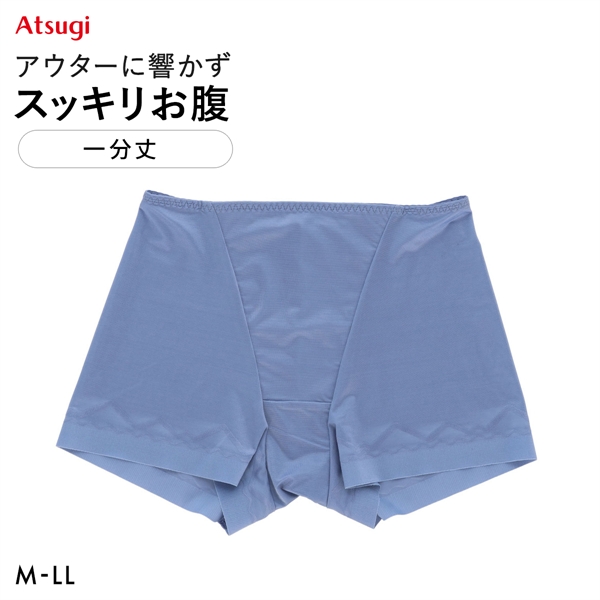 アツギ スラッティ 一分丈 お腹押さえ 足口フラット 大きいサイズ ATSUGI