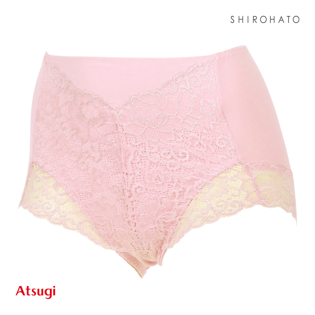 アツギ ATSUGI 3Dカバー ショーツ 綿95％ 深ばき お腹おさえ お尻すっぽり 包みこむ 3L 4L 大きいサイズ 単品(PI-ピンク-3L)
