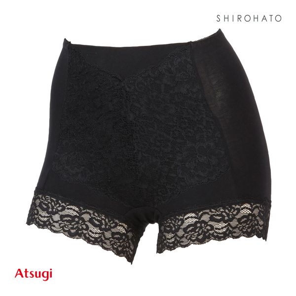アツギ ATSUGI 3Dカバー ショーツ 1分丈 綿95％ 深ばき お腹おさえ お尻すっぽり 包みこむ 単品