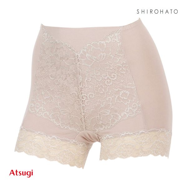 アツギ ATSUGI 3Dカバー ショーツ 1分丈 綿95％ 深ばき お腹おさえ お尻すっぽり 包みこむ 3L 4L 大きいサイズ 単品