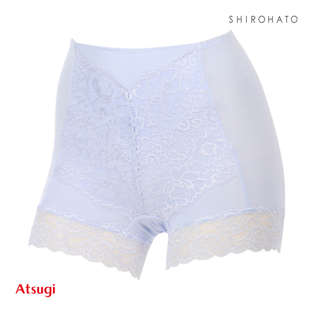 アツギ ATSUGI 3Dカバー ショーツ 1分丈 綿95％ 深ばき お腹おさえ お尻すっぽり 包みこむ 3L 4L 大きいサイズ 単品(LV-ラベンダー-3L)