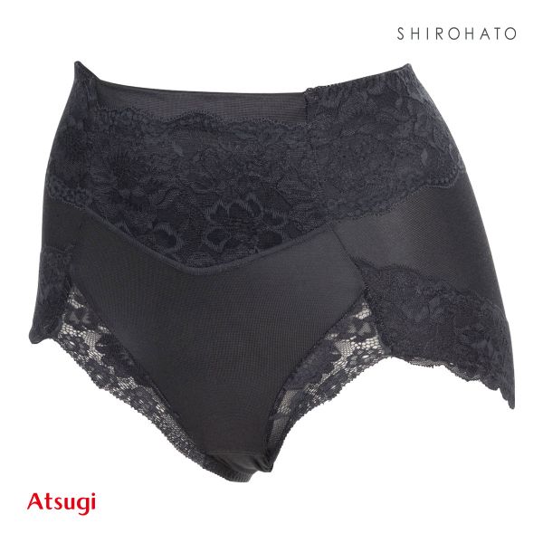 アツギ ATSUGI 3Dカバー ショーツ 深ばき お腹おさえ 綿混 光沢フライス ヒップアップ 単品