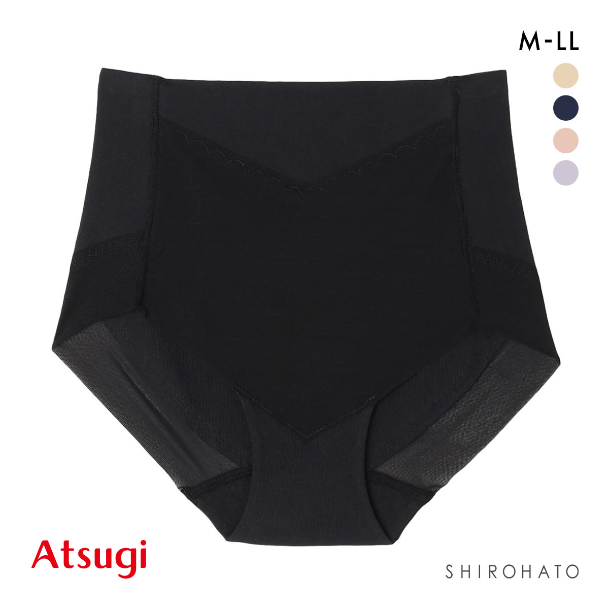 アツギ 3Dカバー ショーツ ATSUGI(BK-ブラック-M)