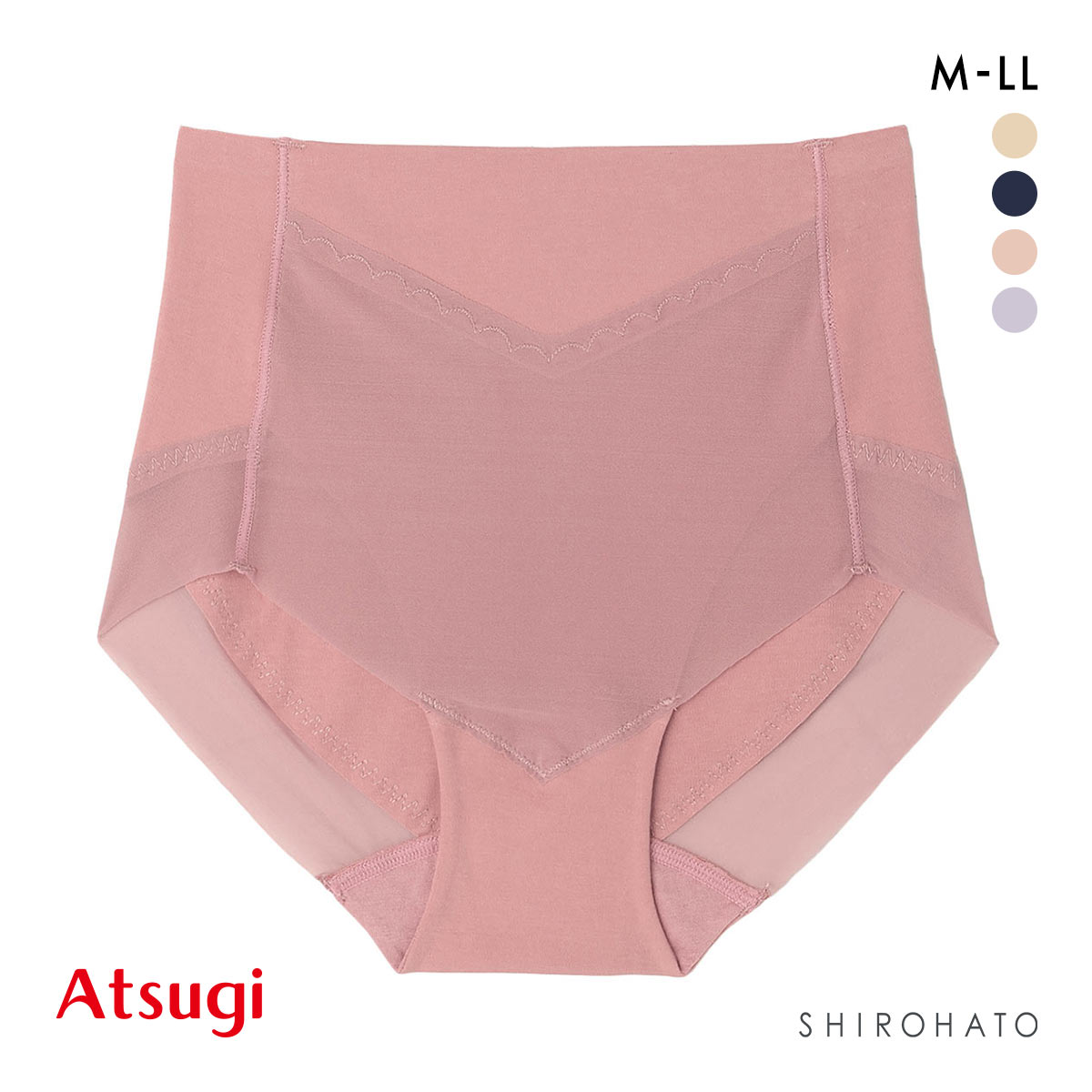 アツギ 3Dカバー ショーツ ATSUGI(PGY-ピンクグレー-M)