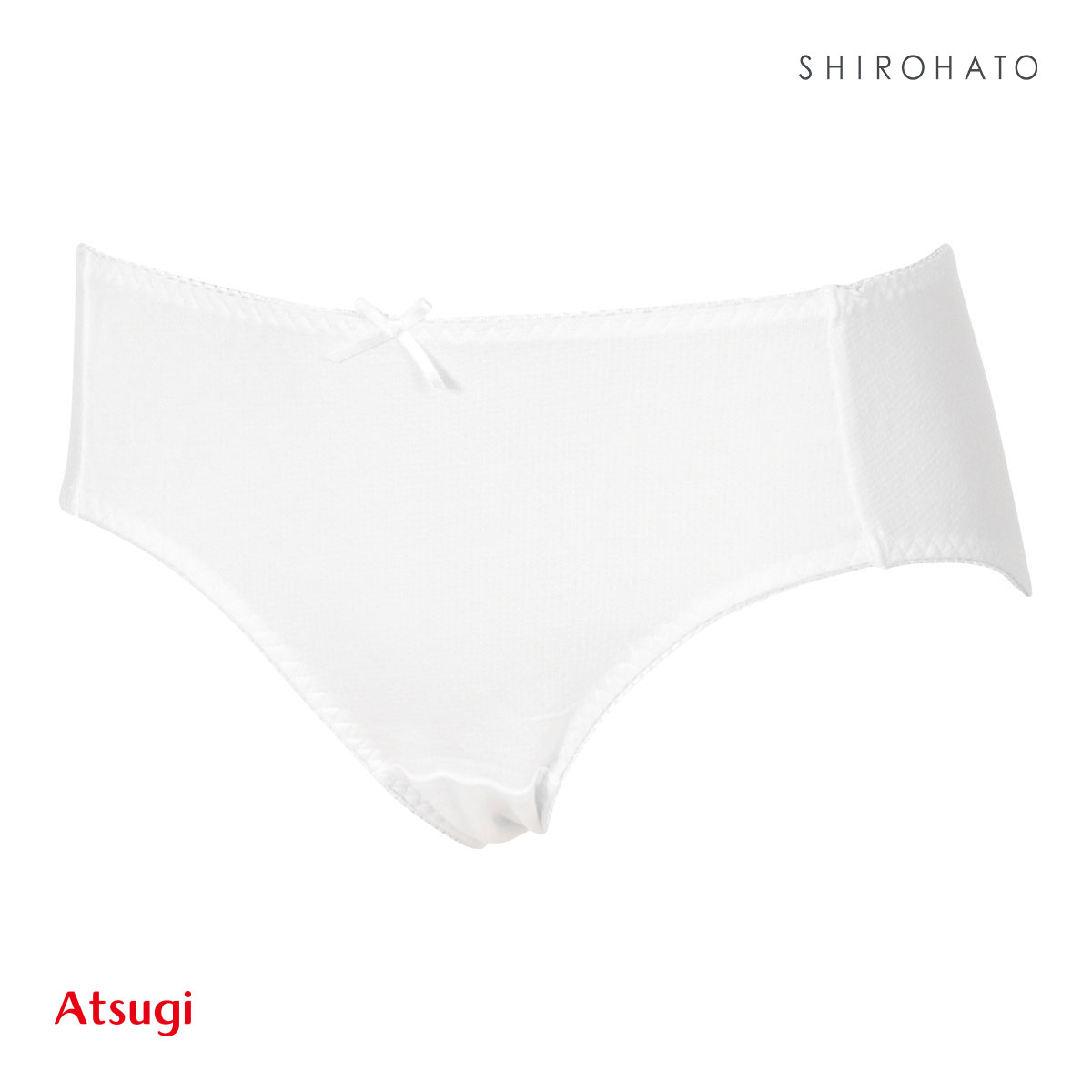 アツギ ATSUGI ハイジュニ Hijuni やわらかショーツ スタンダード 綿混 キッズ ジュニア 女の子 単品(WH-ホワイト-S)