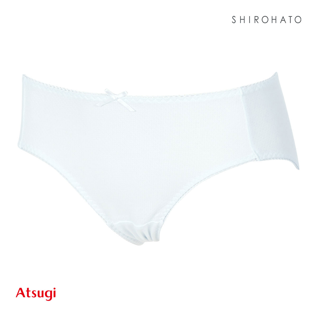 アツギ ATSUGI ハイジュニ Hijuni やわらかショーツ スタンダード 綿混 キッズ ジュニア 女の子 単品(LBU-薄ブルー-S)