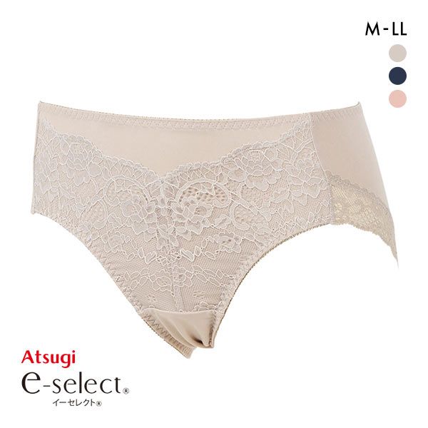 アツギ ATSUGI イーセレクト e-select 背中すっきりアンダーメッシュブラ コーディネート ショーツ スタンダード レース 単品