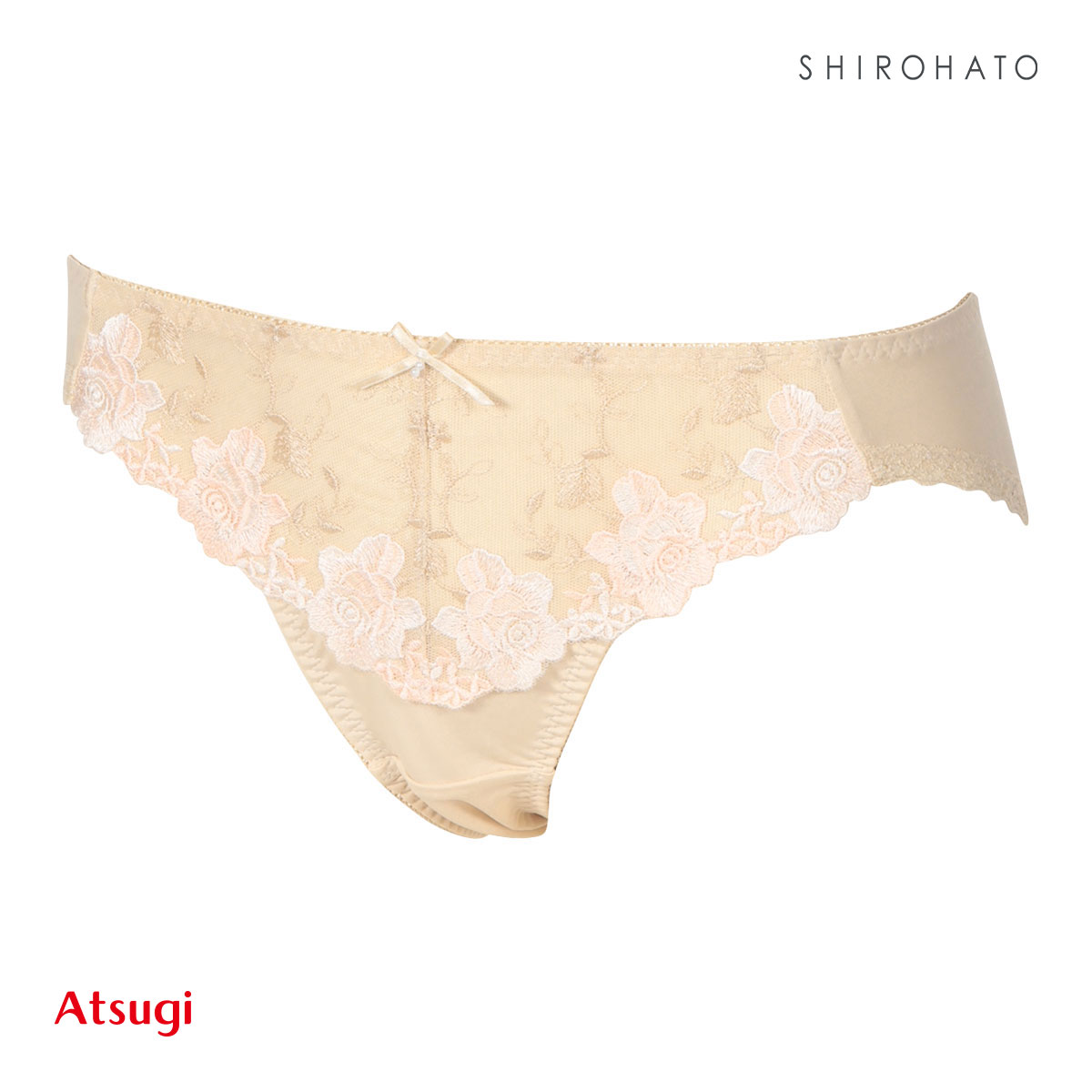 アツギ ATSUGI イーセレクト e-select スタンダードショーツ ペアショーツ M L LL 大きいサイズ 単品(BE-ベージュ-M)