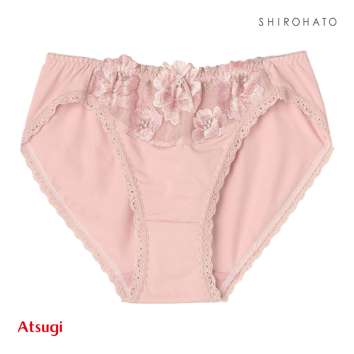 アツギ ATSUGI イーセレクト e-select なめらかフィットブラ ペアショーツ スタンダードショーツ 単品(PI-ピンク-M)