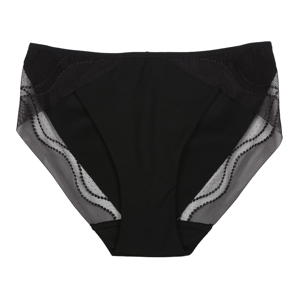 アツギ ATSUGI ヌードメイク NUDE Make ヌーディナチュラル フィット コーディネート ショーツ レーシー スタンダード 単品(BK-ブラック-M)