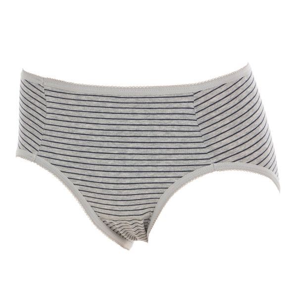 アツギ ATSUGI シーフリー Shefree サニタリーショーツ ボーダー柄 軽い日 生理用 内側ポケット付 綿混