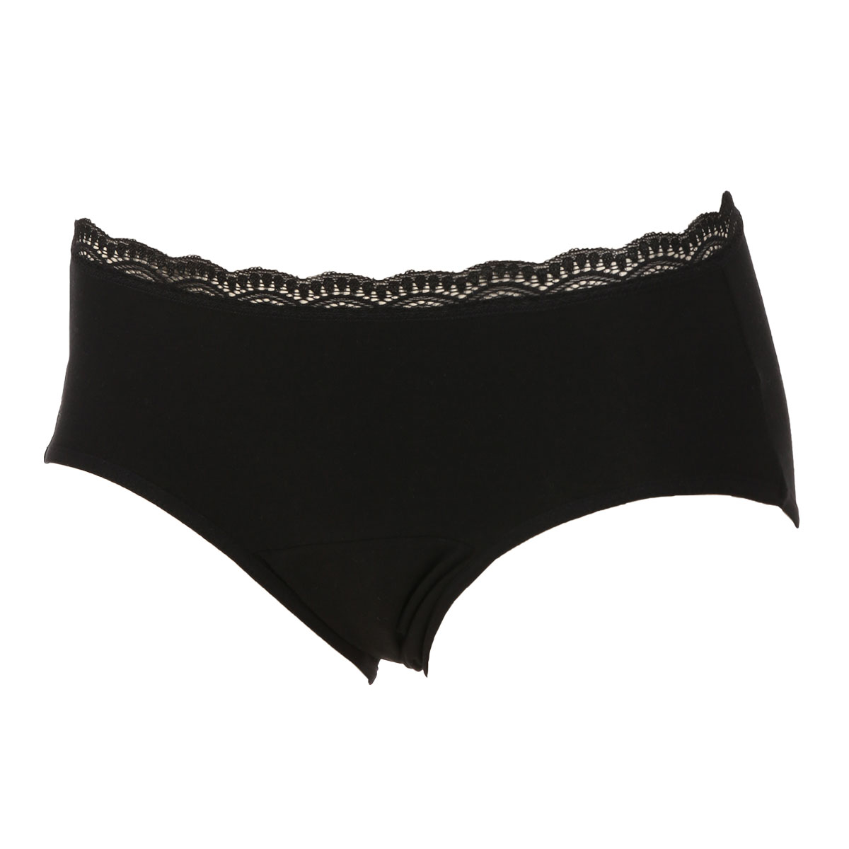 アツギ ATSUGI シーフリー Shefree 吸水機能付 ショーツ 5ml 綿混(BK-ブラック-M)