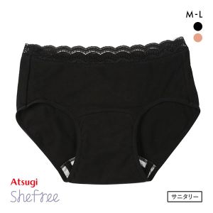 アツギ ATSUGI シーフリー Shefree 吸水機能付 ショーツ 5ml 綿混