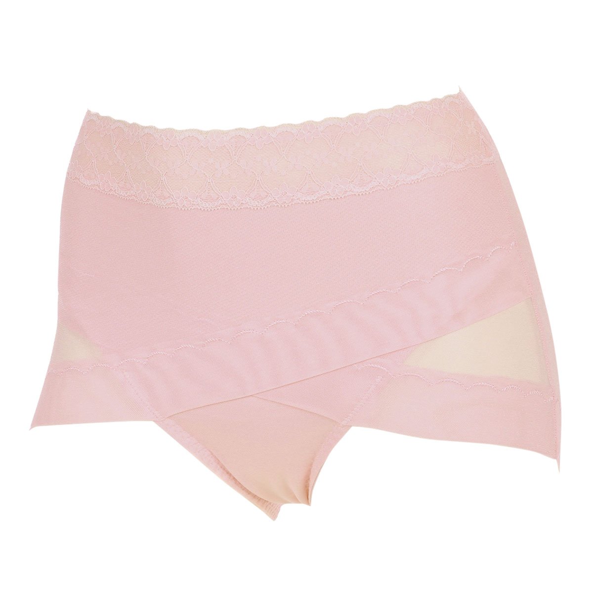 アツギ ATSUGI 骨盤メイク 骨盤クロス ショーツ ヒップアップ お腹おさえ 補正 薄手 深ばき メッシュ(PI-ピンク-M)