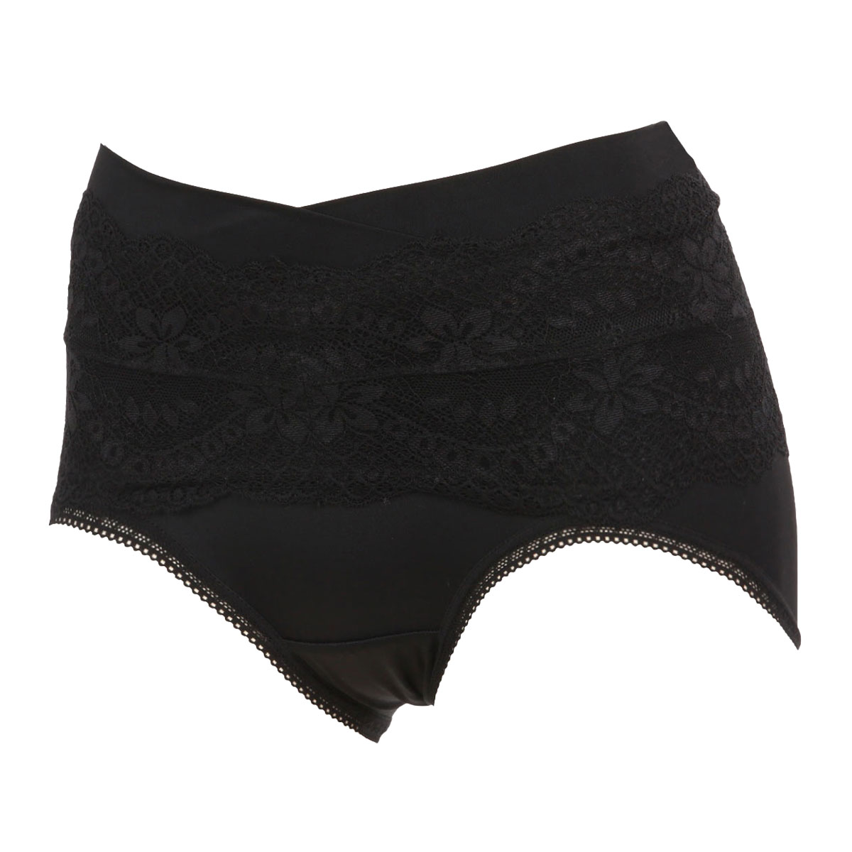 アツギ ATSUGI 骨盤メイク 骨盤ベルト付き ショーツ お腹おさえ 補正 吸汗速乾(BK-ブラック-M)