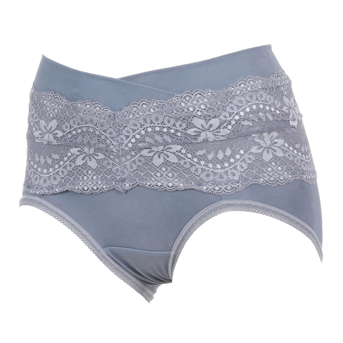 アツギ ATSUGI 骨盤メイク 骨盤ベルト付き ショーツ お腹おさえ 補正 吸汗速乾(BGY-ブルーグレー-M)