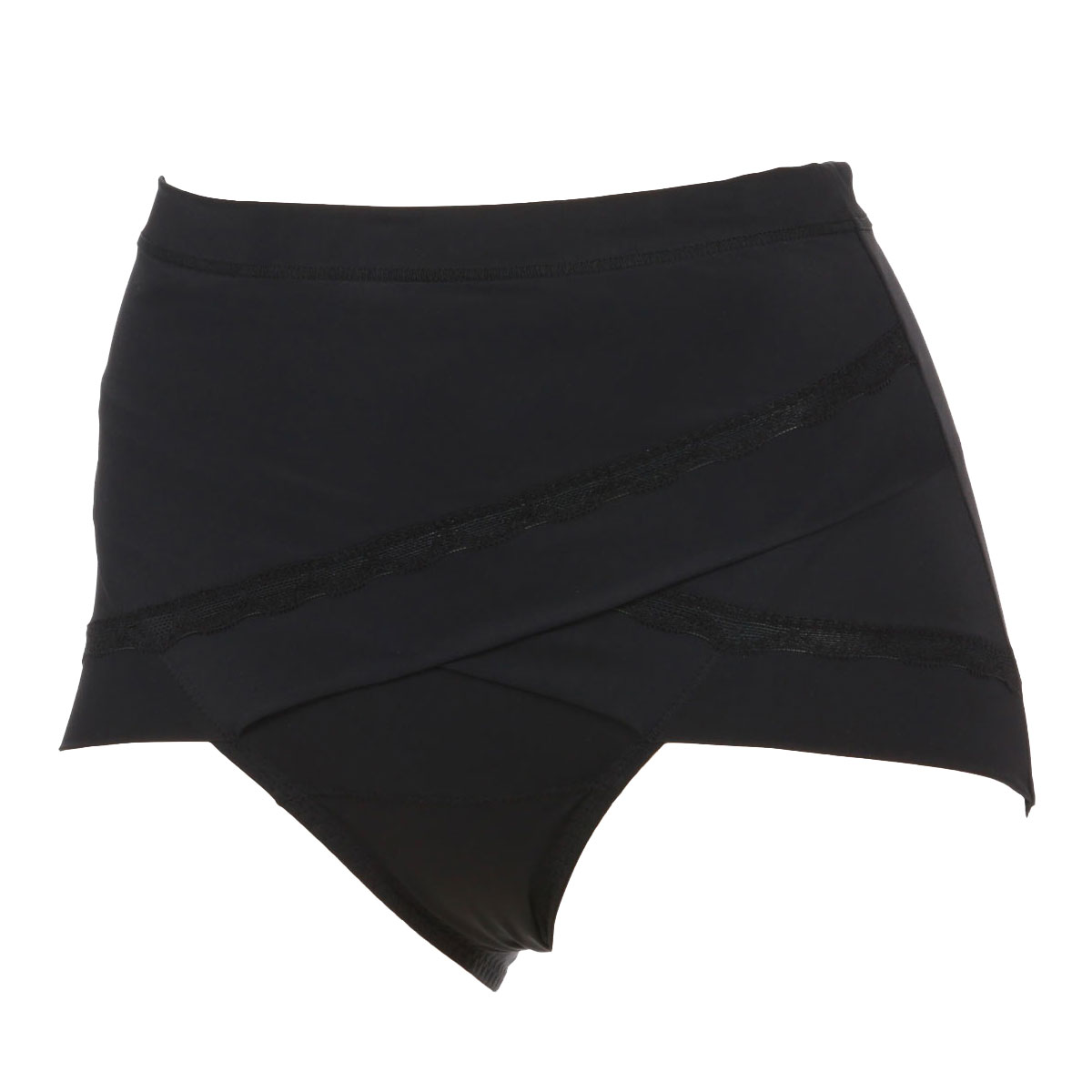 アツギ ATSUGI 骨盤メイク 骨盤クロス ショーツ お腹おさえ ひびきにくい 補正 ナイロン2way(BK-ブラック-M)