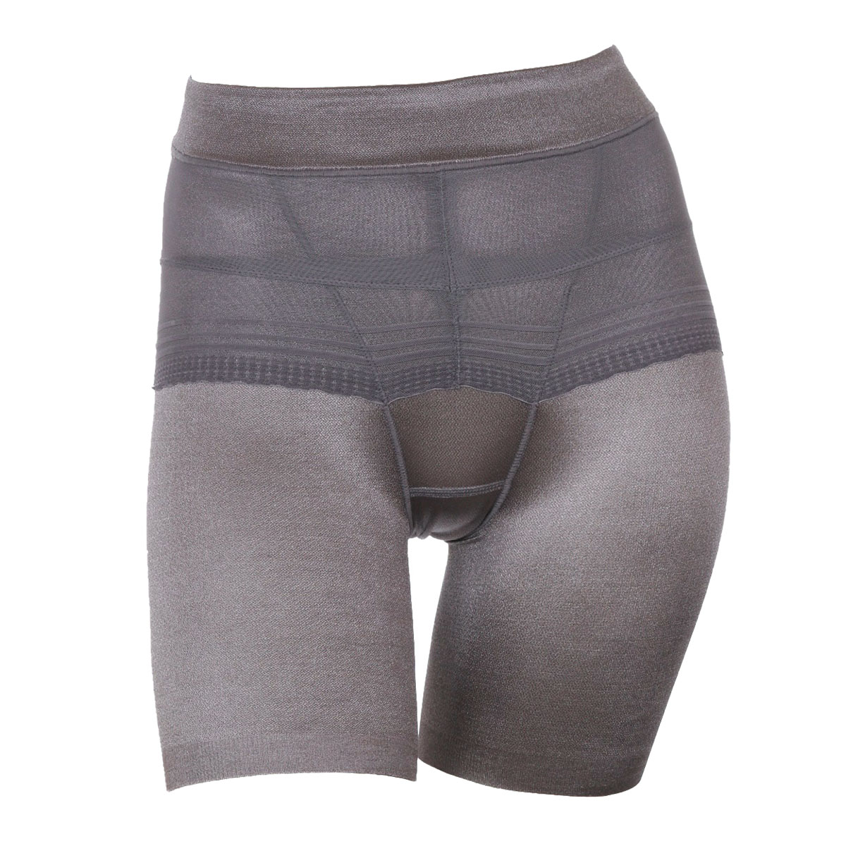アツギ ATSUGI 骨盤メイク 骨盤ベルト付き ヘムショーツ 3分丈 お腹おさえ 補正 ひびきにくい(GY-グレー-M)