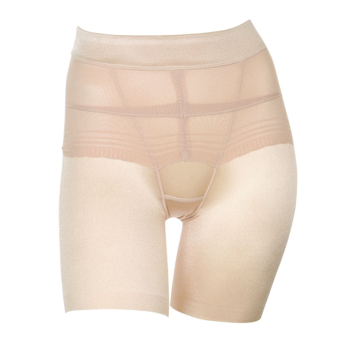 アツギ ATSUGI 骨盤メイク 骨盤ベルト付き ヘムショーツ 3分丈 お腹おさえ 補正 ひびきにくい(BE-ベージュ-M)