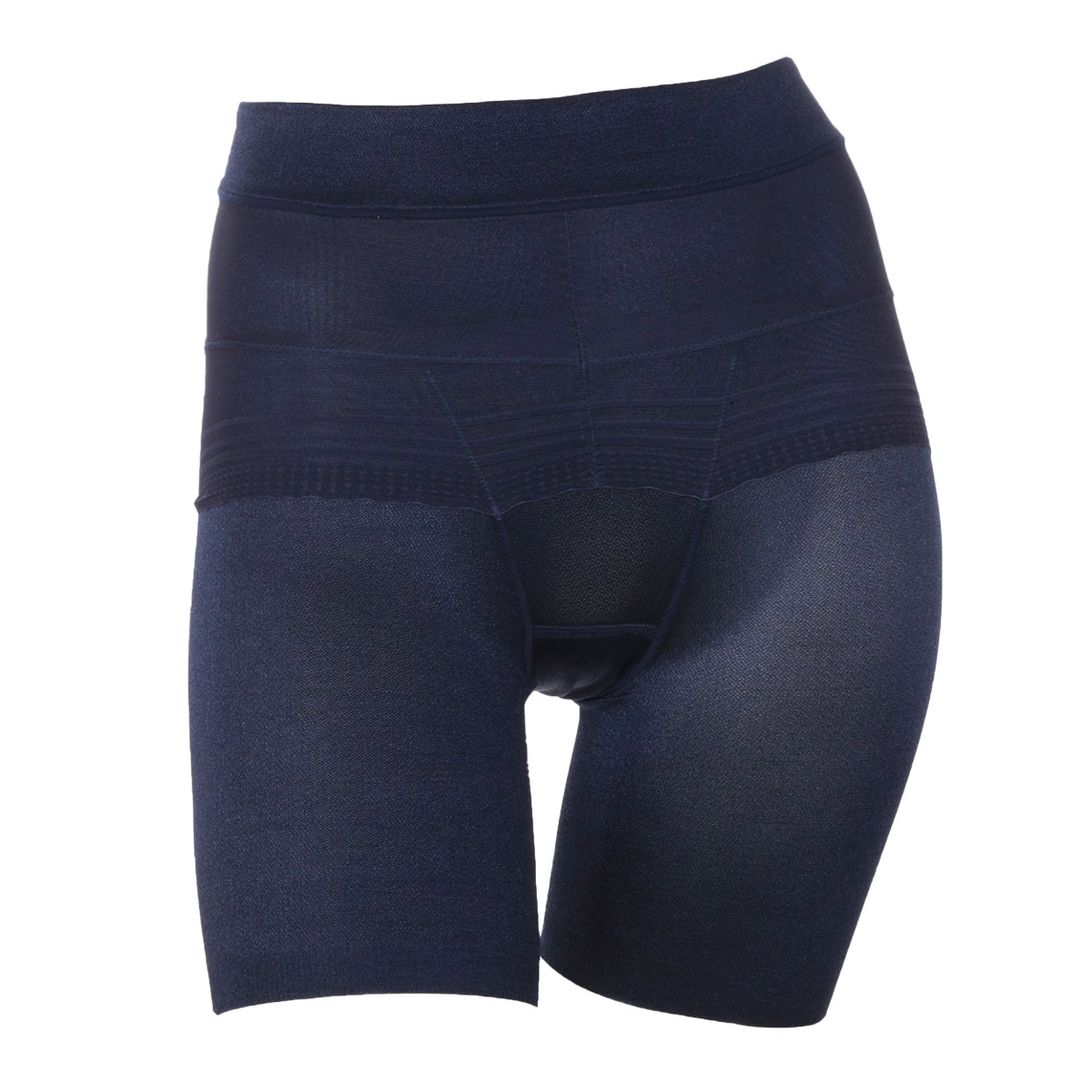 アツギ ATSUGI 骨盤メイク 骨盤ベルト付き ヘムショーツ 3分丈 お腹おさえ 補正 ひびきにくい(NV-ネイビー-M)