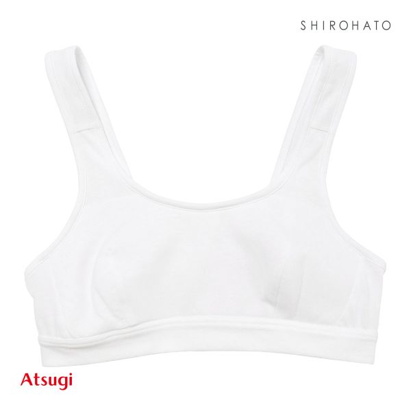 アツギ ATSUGI Hijuni ハイジュニ School かぶりタイプ ノンワイヤーブラジャー 身生地綿100％ ファーストブラ ジュニアブラ 単品