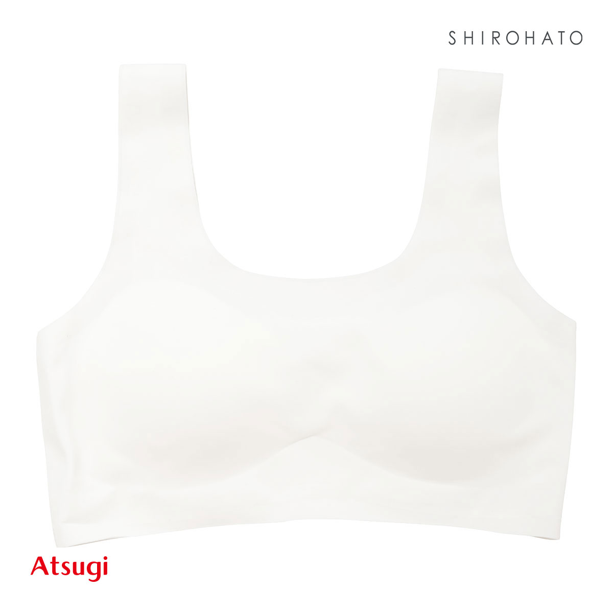 アツギ ATSUGI Hijuni ハイジュニ School 切りっぱなし ハーフトップ ノンワイヤー ファーストブラ ジュニア 女の子 単品(OW-オフホワイト-S)