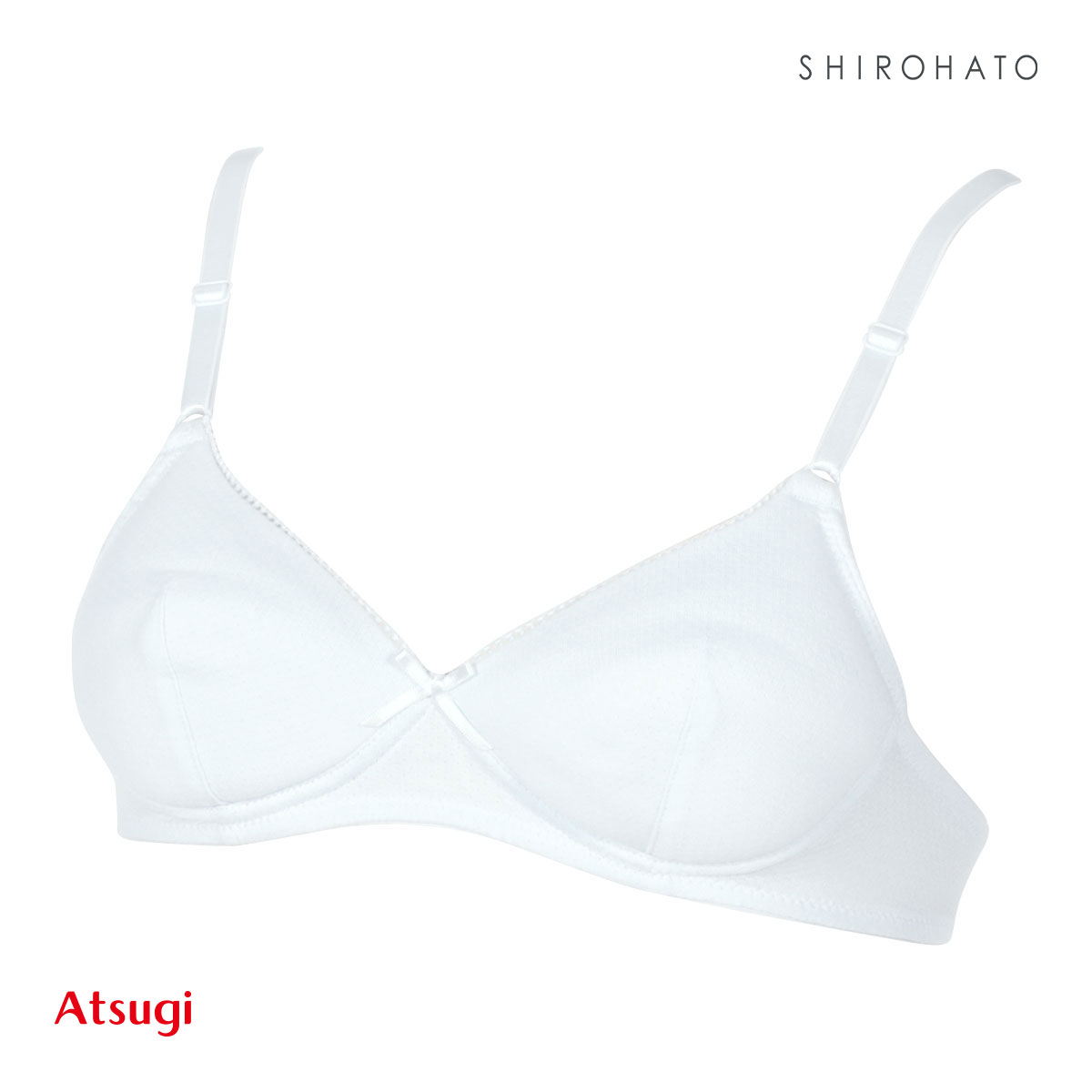 アツギ ATSUGI Hijuni ハイジュニ School ふんわりカップ ノンワイヤーブラ ジュニアブラ 女の子 単品(LBU-薄ブルー-S)