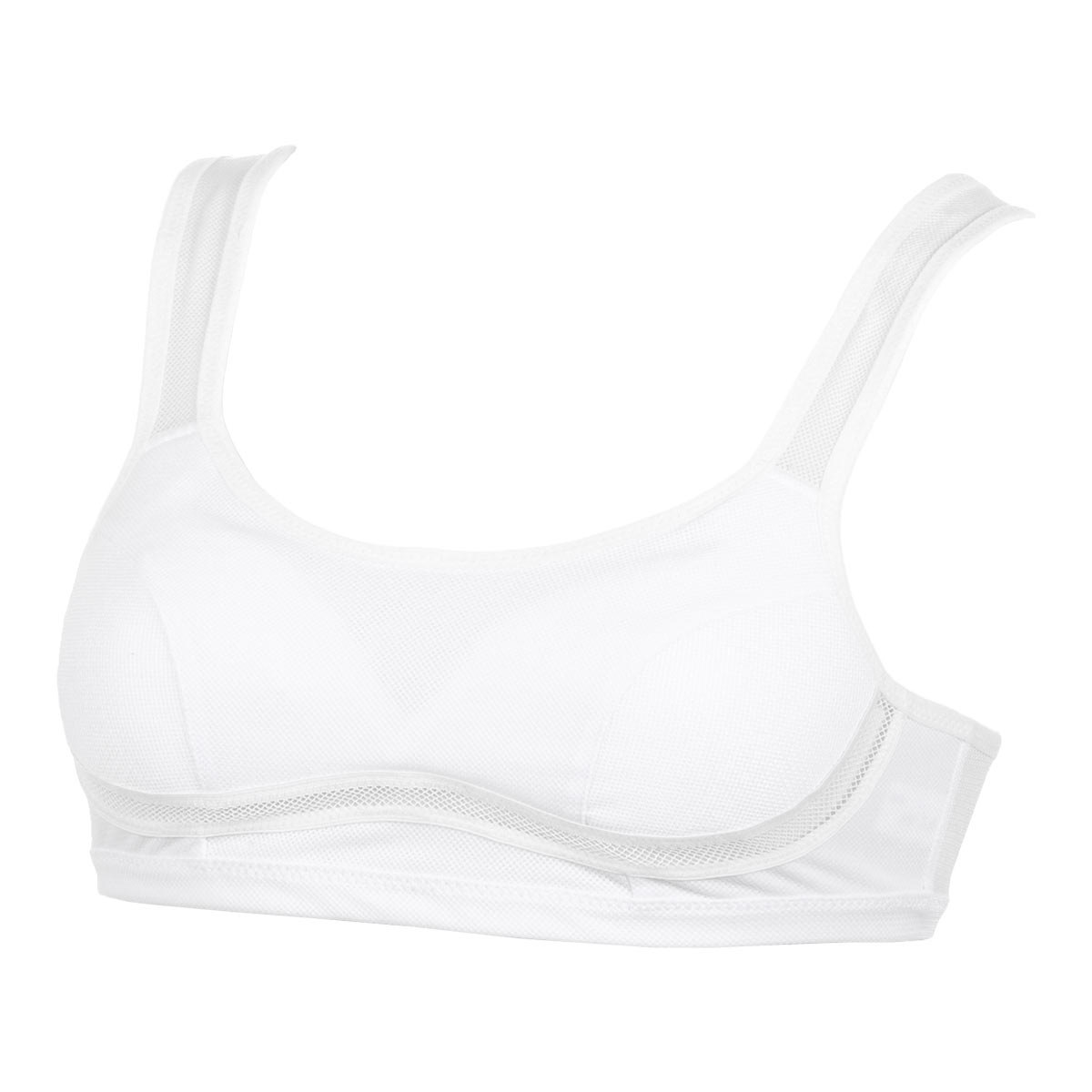 アツギ ATSUGI ハイジュニ Hijuni ムレにくい メッシュ スポーツブラ ジュニア 女の子 単品(WH-ホワイト-S)