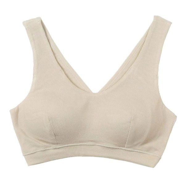 アツギ ATSUGI かいみんぐ 快眠ing やわらかリブ ナイトブラ ハーフトップ ノンワイヤー ブラジャー レーヨン混 単品