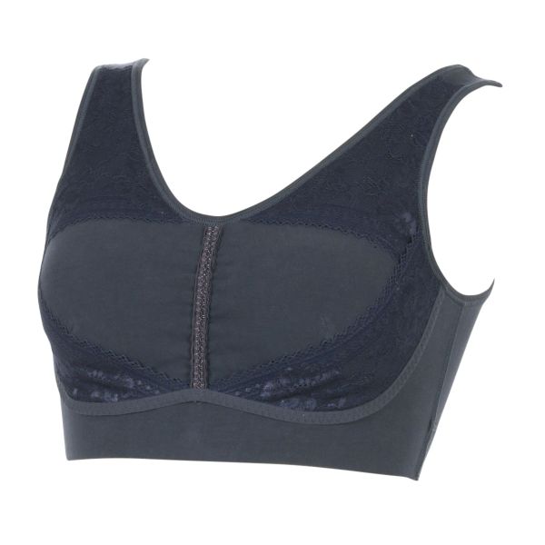 アツギ ATSUGI かいみんぐ 快眠ing レースソフトホールド ナイトブラ ハーフトップ ノンワイヤー ブラジャー 綿混 単品