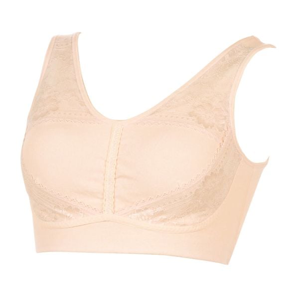 アツギ ATSUGI かいみんぐ 快眠ing レースソフトホールド ナイトブラ ハーフトップ ノンワイヤー ブラジャー 綿混 単品