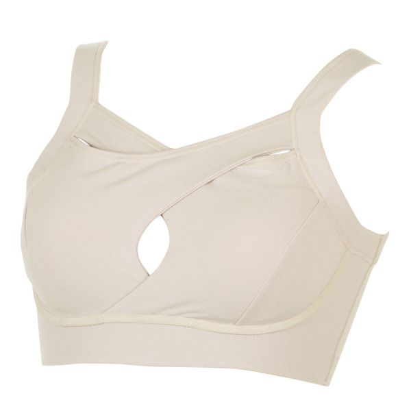 アツギ ATSUGI かいみんぐ 快眠ing クロスナイトブラ ハーフトップ ノンワイヤー ブラジャー オーガニックコットン混 単品