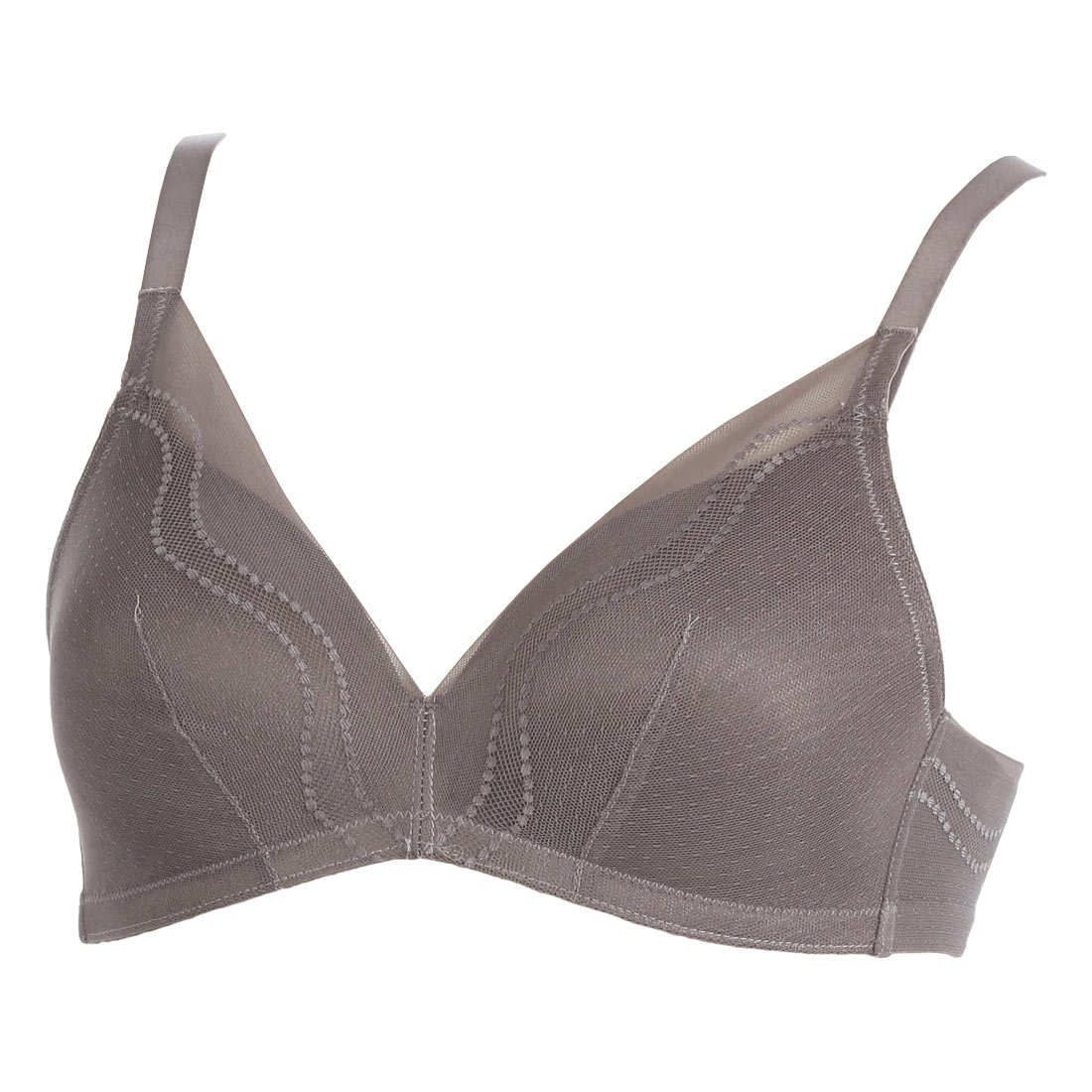 アツギ ATSUGI ヌードメイク NUDE Make ヌーディナチュラル ブラジャー ノンワイヤー 単品(BGY-ブラウングレー-M)