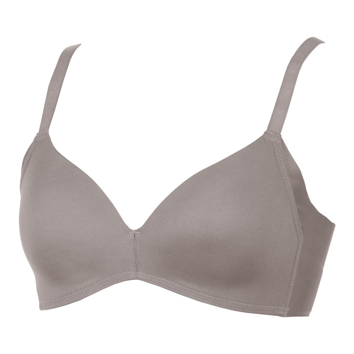 アツギ ATSUGI ヌードメイク NUDE Make ブラジャー ノンワイヤー シームレスカップ ワイヤレスブラ 単品(BGY-ブラウングレー-M)