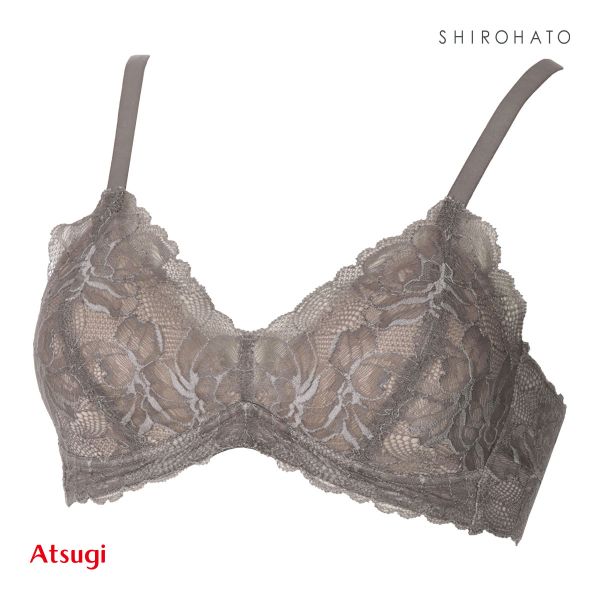 アツギ ATSUGI ヌードメイク NUDE Make 総レース ノンワイヤー ブラジャー ワイヤレスブラ 単品