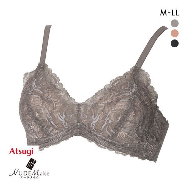 アツギ ATSUGI ヌードメイク NUDE Make 総レース ノンワイヤー ブラジャー ワイヤレスブラ 単品 アツギ ATSUGI ヌードメイク NUDE Make 総レース ノンワイヤー ブラジャー ワイヤレスブラ 単品