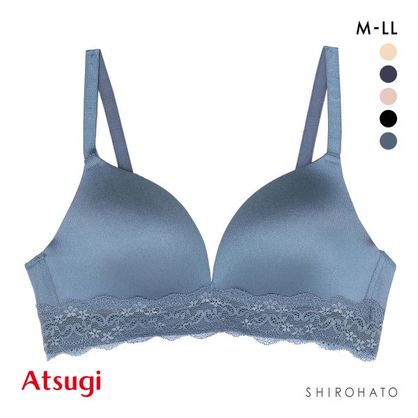 アツギ ATSUGI ナチュラリフト 自然にふっくら シームレスカップ ノンワイヤーブラ ブラジャー 単品