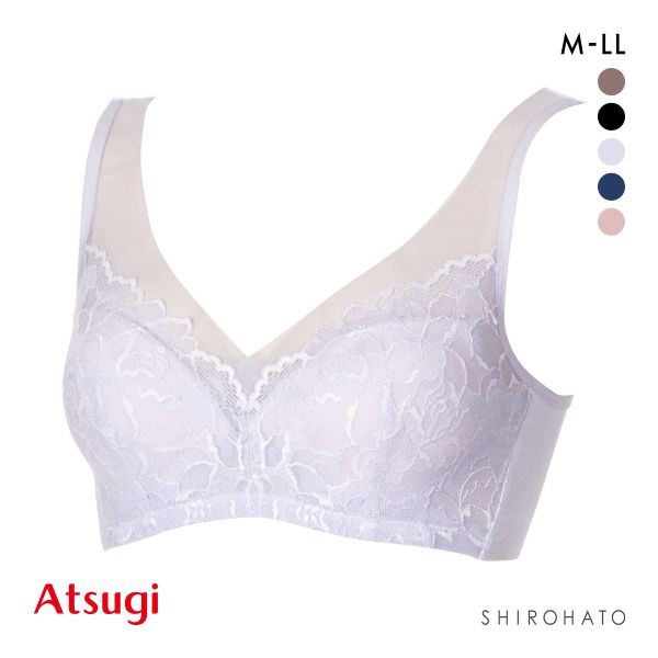 アツギ ATSUGI ナチュラリフト ヘム ノンワイヤーブラ ブラジャー 脇高 単品