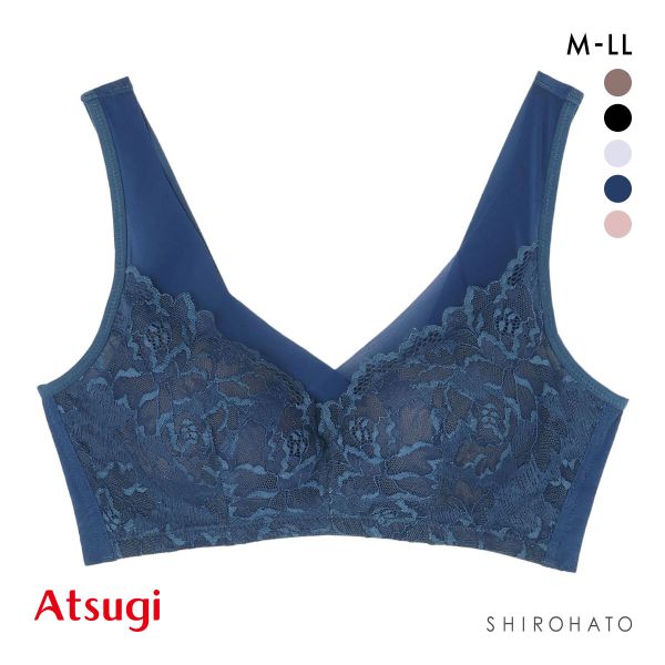 アツギ ATSUGI ナチュラリフト ヘム ノンワイヤーブラ ブラジャー 脇高 単品
