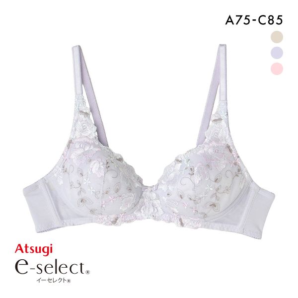 アツギ イーセレクト ふんわり立体カップ ノンワイヤー ブラジャー 美しく整える ATSUGI