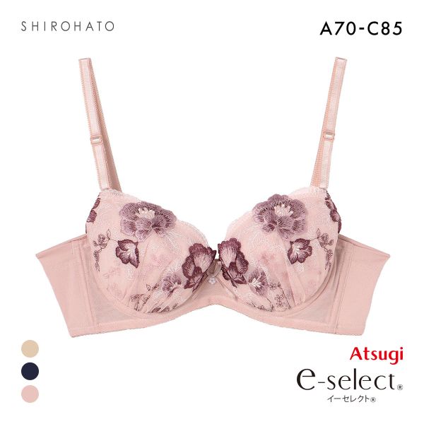アツギ イーセレクト e-select ラインなめらかブラ ソフトワイヤーブラジャー ATSUGI