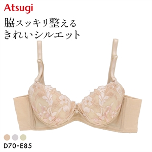アツギ イーセレクト 脇スッキリ整える ブラジャー 大きいサイズ ATSUGI
