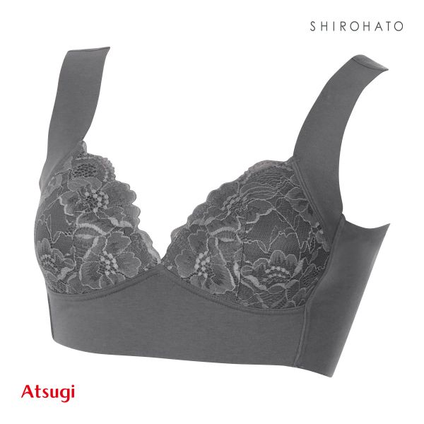 アツギ ATSUGI 肌つつみ かぶりブラ ノンワイヤー ハーフトップ 単品 優しい着け心地