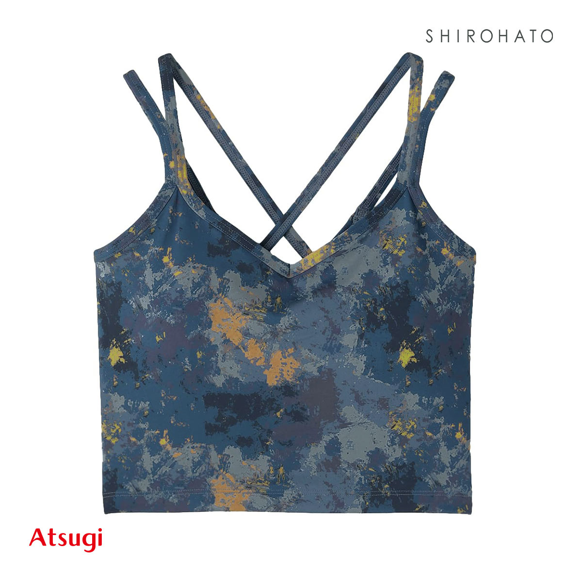 アツギ クリアビューティ アクティブ ヨガブラ カップ付きインナー(NV-ネイビー-M)