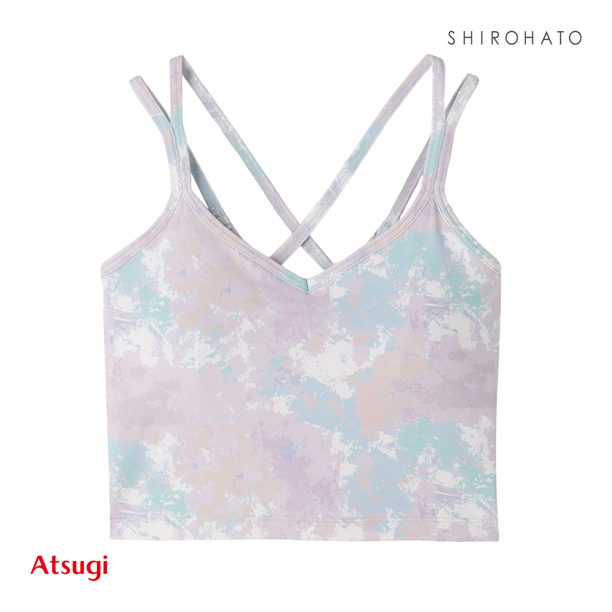 アツギ クリアビューティ アクティブ ヨガブラ カップ付きインナー(LPU-薄パープル-M)