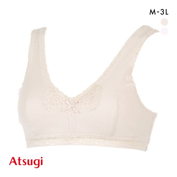 【メール便(10)】 アツギ ATSUGI Atsugiの肌着 本体綿100% かぶりブラ 日本製 ブラジャー ノンワイヤー ハーフトップ M L LL 3L 単品 【メール便(10)】 アツギ ATSUGI Atsugiの肌着 本体綿100% かぶりブラ 日本製 ブラジャー ノンワイヤー ハーフトップ M L LL 3L 単品
