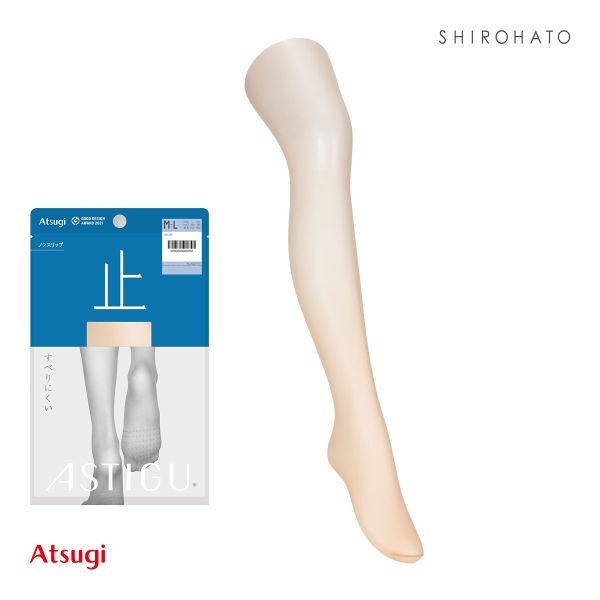 アスティーグ 止 すべり止め付き ストッキング 大きいサイズ ATSUGI
